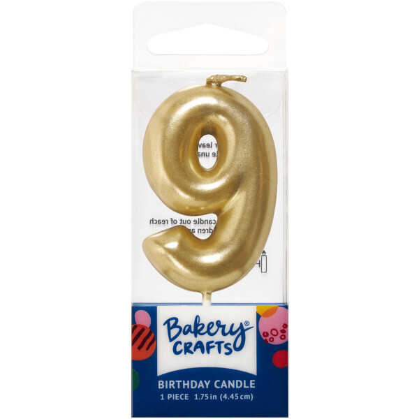 Decopac Candle Gold #9