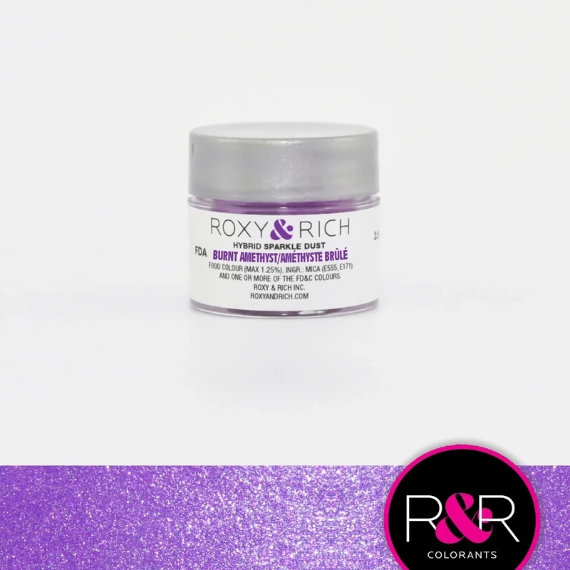 R &amp; R Hybrid Sparkle Dust Burnt Amethyst 2.5gr