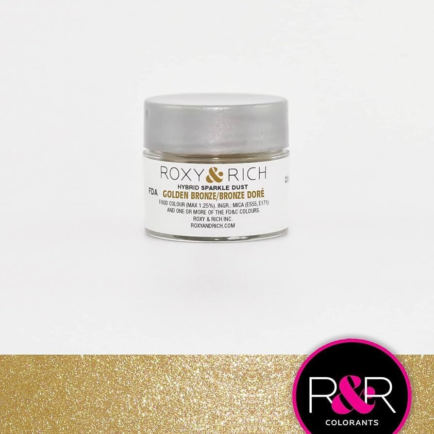 R &amp; R Hybrid Sparkle Dust Golden Bronze 2.5gr
