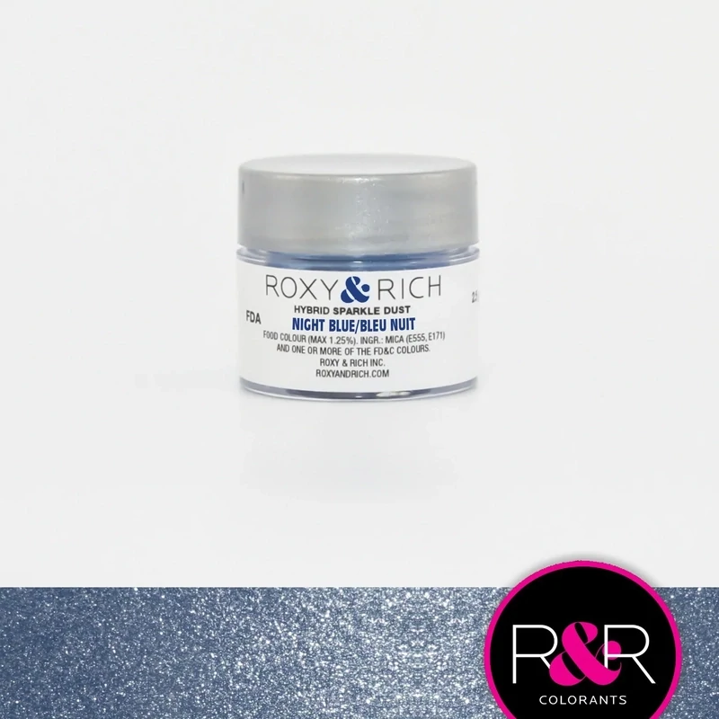 R &amp; R Hybrid Sparkle Dust Night Blue 2.5gr
