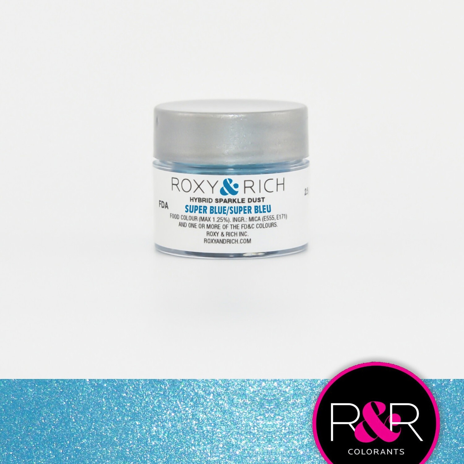 R &amp; R Hybrid Sparkle Dust Super Blue 2.5gr