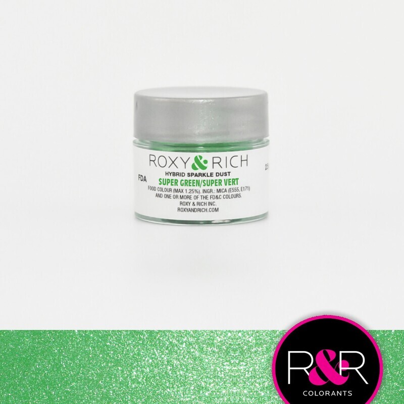 R &amp; R Hybrid Sparkle Dust Super Green 2.5gr