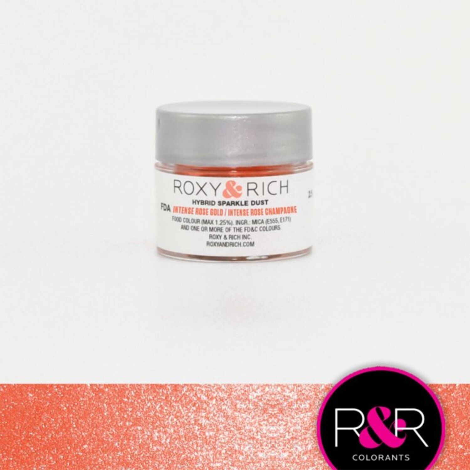 R &amp; R Hybrid Sparkle Dust Tender Rose Gold 2.5gr