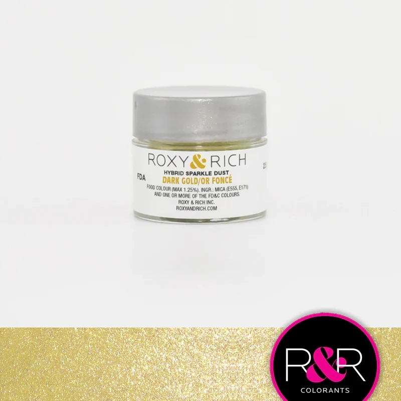 R &amp; R Hybrid Sparkle Dust Dark Gold 2.5gr