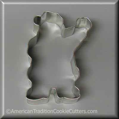 AT Cookie Cutter Waving Santa