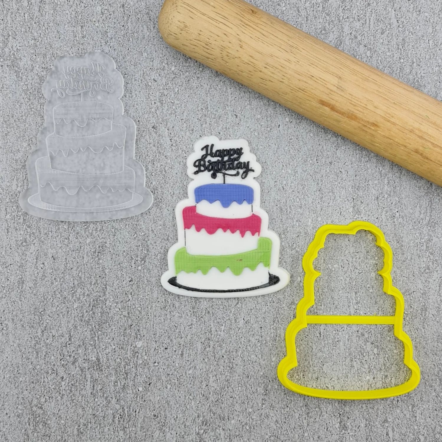 CCC Birthday Cake Cutter and Debosser