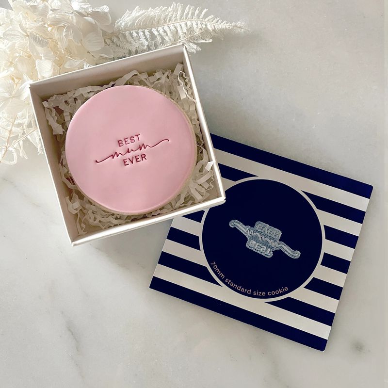 Best Mum Ever Tiny Text Stamp (Little Biskut)