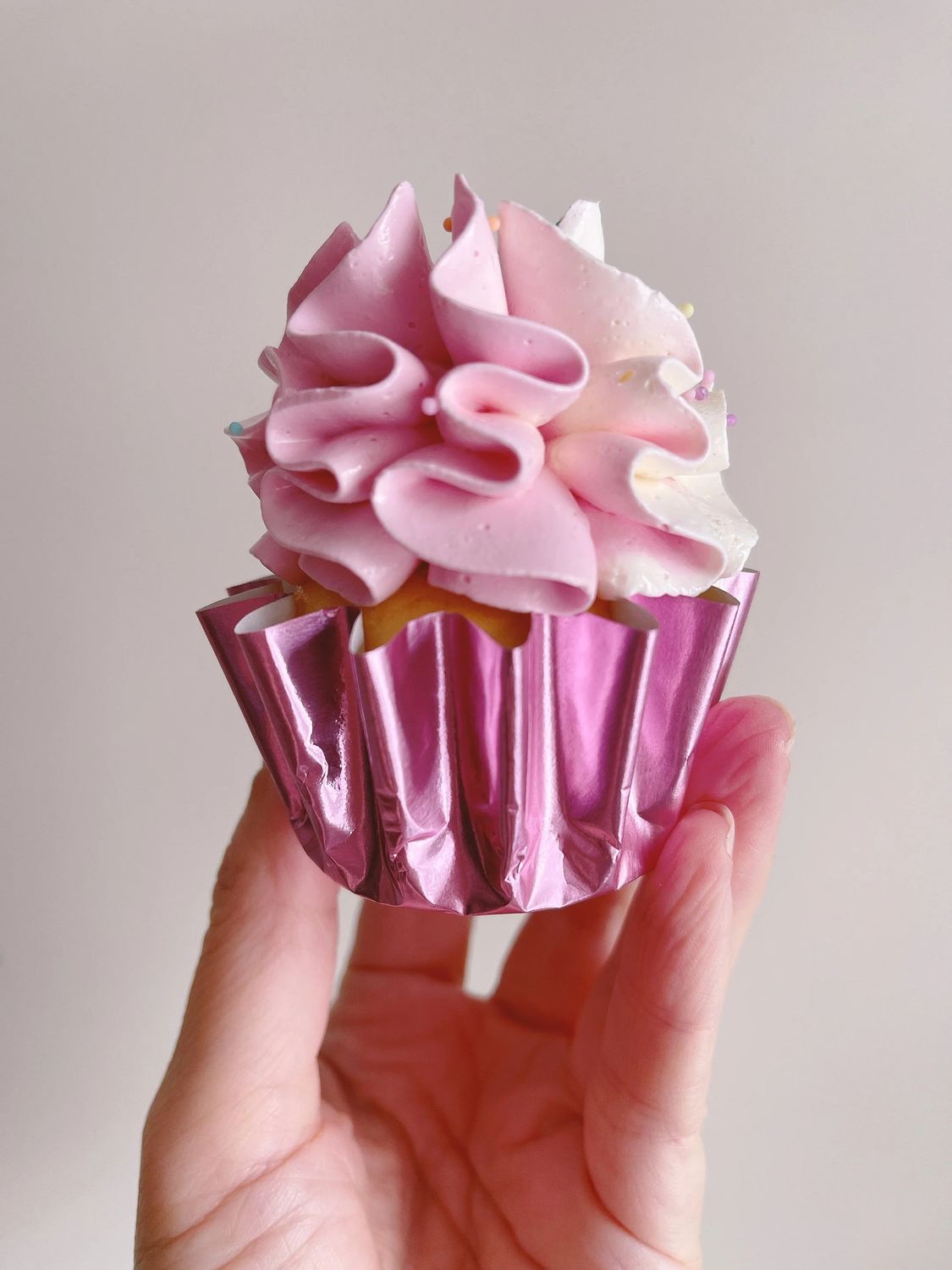 More Cuppies Fairy Floss Pink Foil 24 Pack