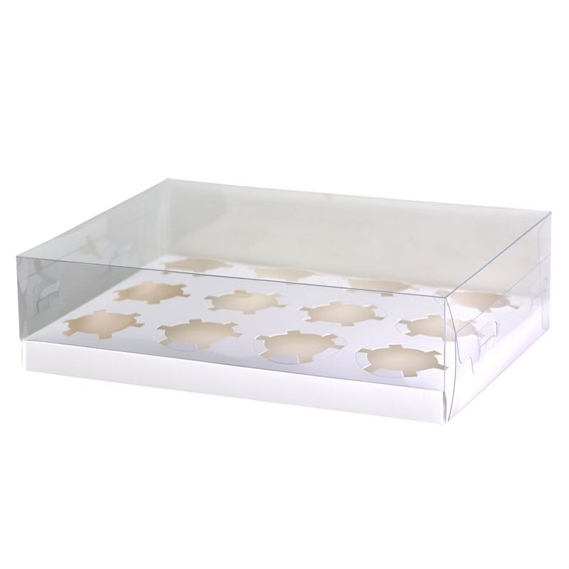 Cupcake Clear Box 12 ct