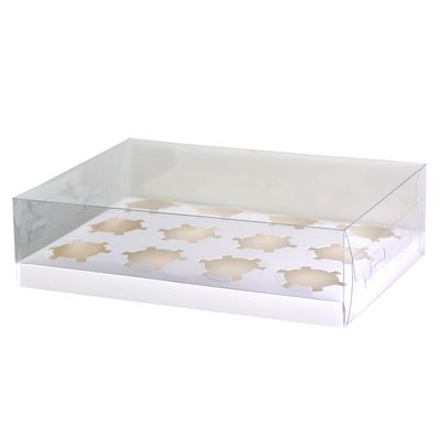 Cupcake Clear Box 12 ct