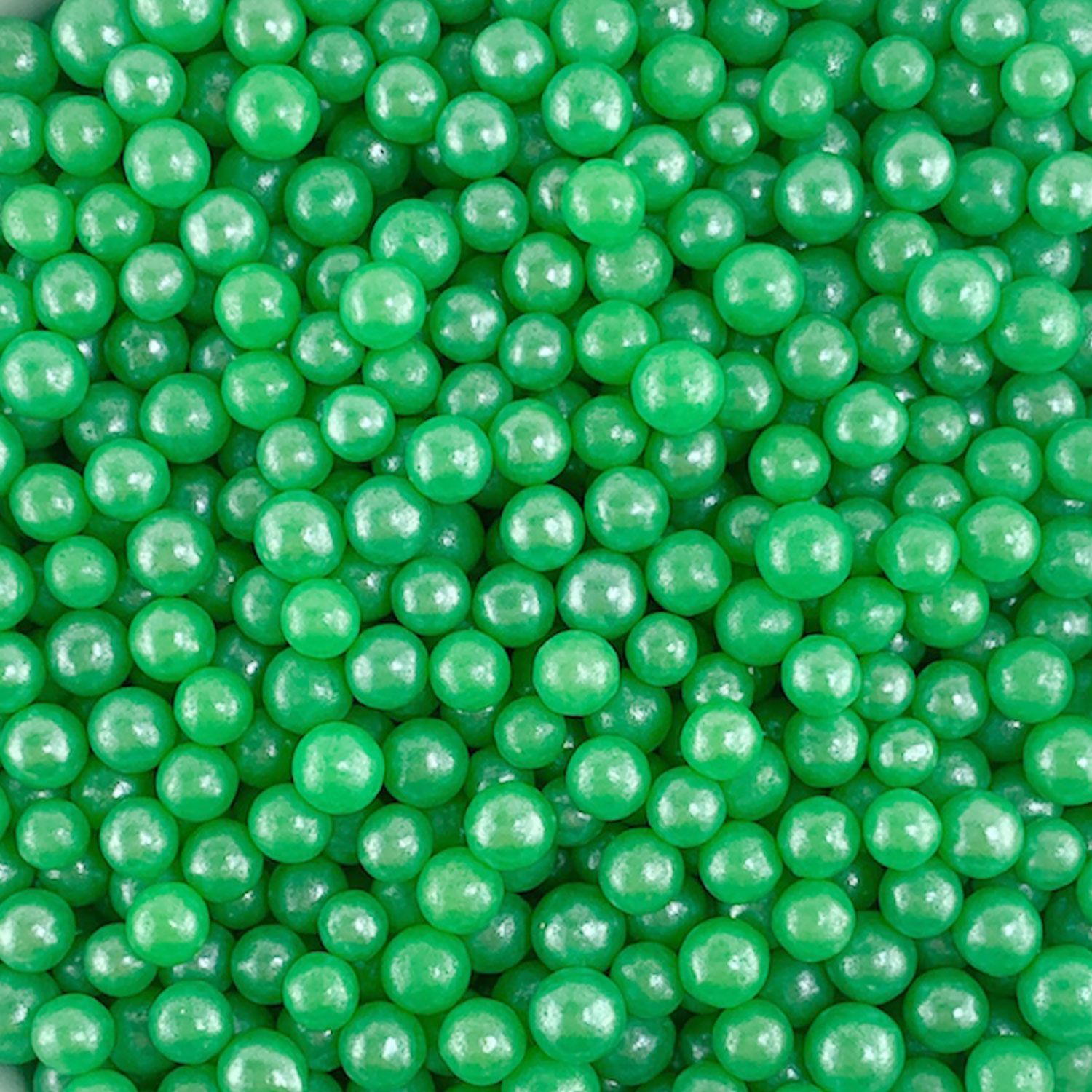 GD Green Sugar Pearls 4mm 3oz
