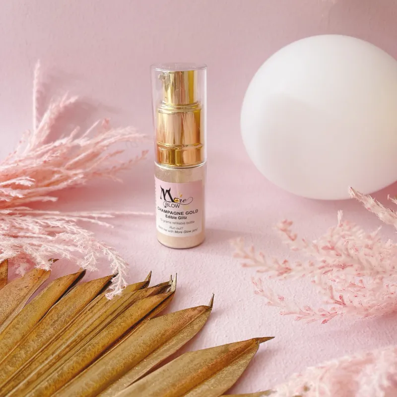 More Blow -The Ultimate Glitter Puffer Spray Champagne Gold