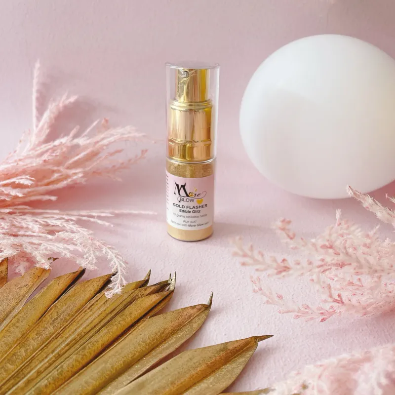More Blow -The Ultimate Glitter Puffer Gold Flasher