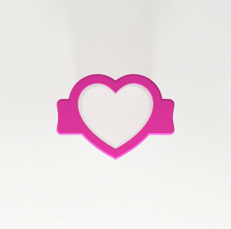 Daisy Makes Heart Popper Medium / Cutter/Popper/Tray