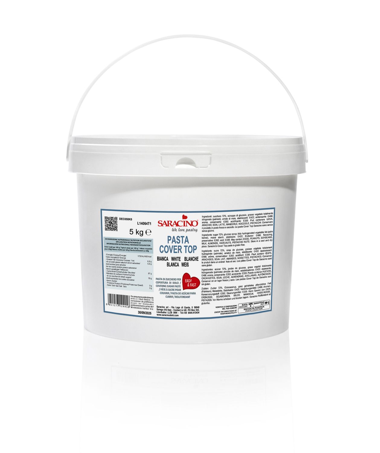 Saracino Pasta Cover White 5kg (11 lbs)