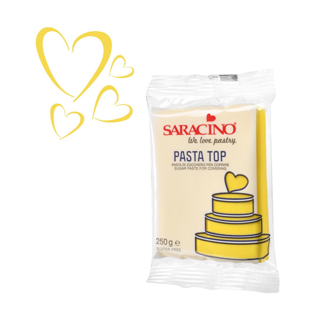 Saracino Pasta Top Fondant Yellow 250g (8.8 oz)