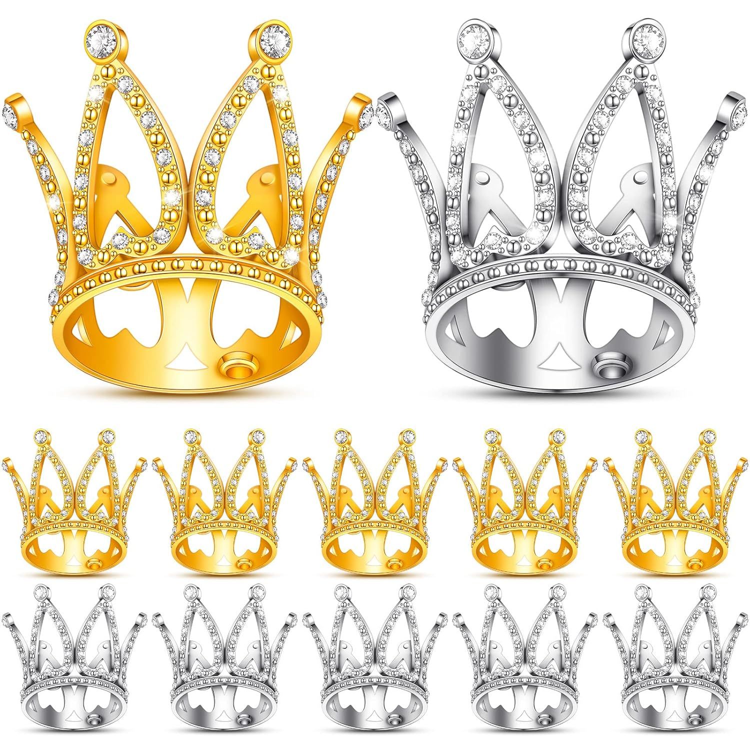 1" MIni Gold / silver Crown Small Princess