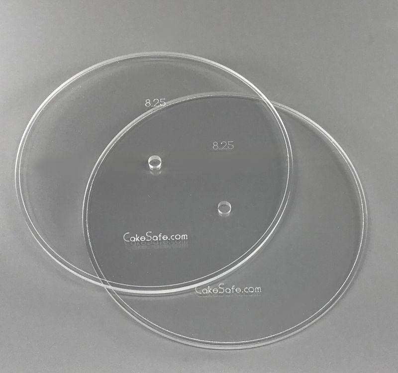 Cake Safe Acrylic Disks 6”-.5" Round