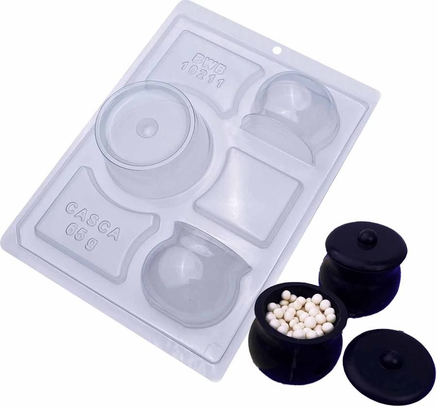 BWB Small Pot  W/Lid  2 Cavities 3 Part Mold