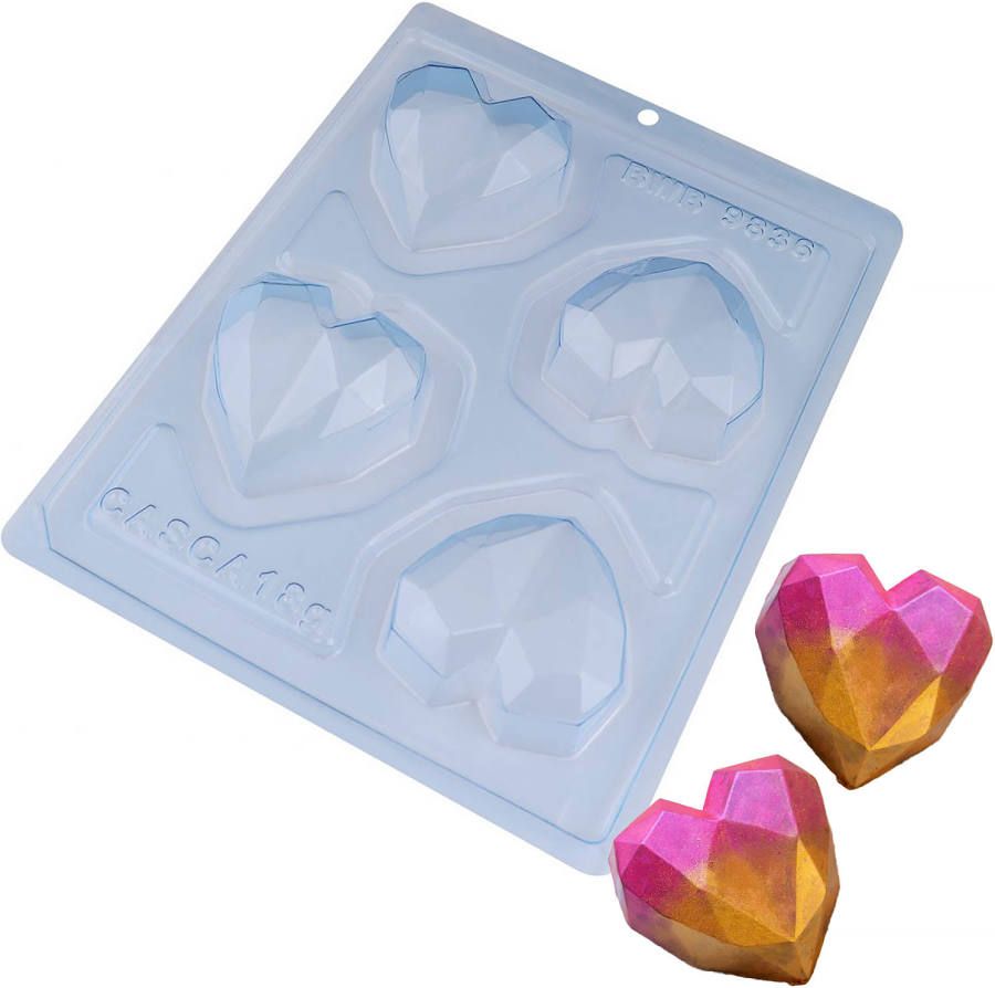 BWB Pop It Big Heart 3 Part Mold