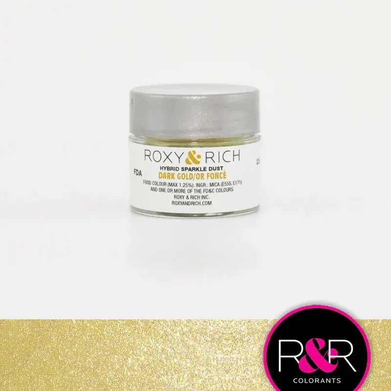 R &amp; R Hybrid Sparkle Dust Dark Gold 2.5gr