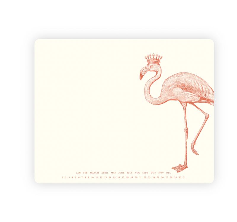 Royal Flamingo Mousepad Notepad