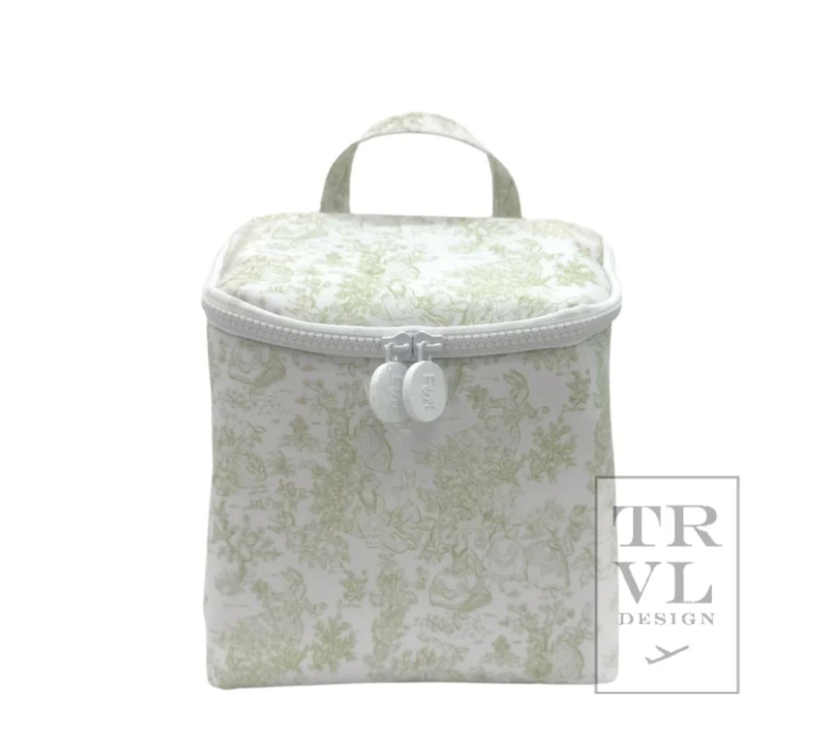 Bunny Toile Green Lunch Bag