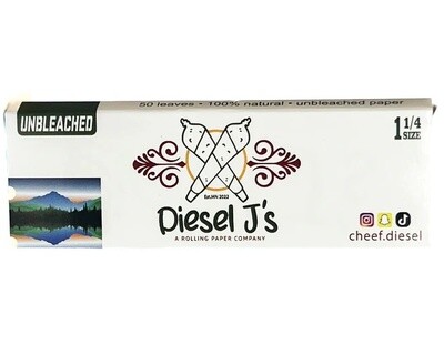 Diesel J’s 100% Natural Rolling Papers 1 1/4