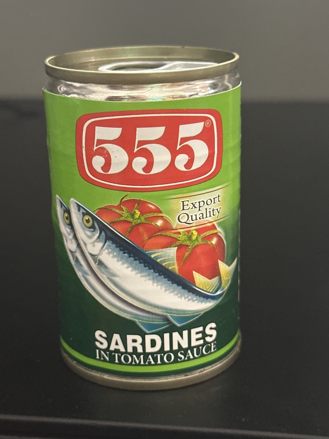 555 SARDINES IN TOMATO SAUCE 155G