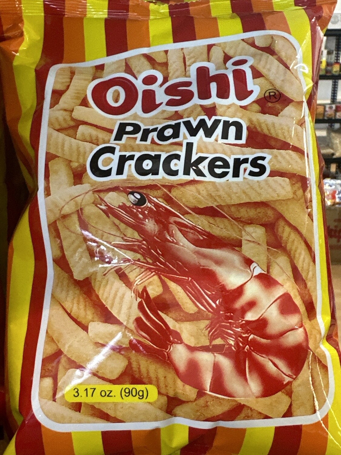 *OISHI PRAWN CRACKERS REG 90G