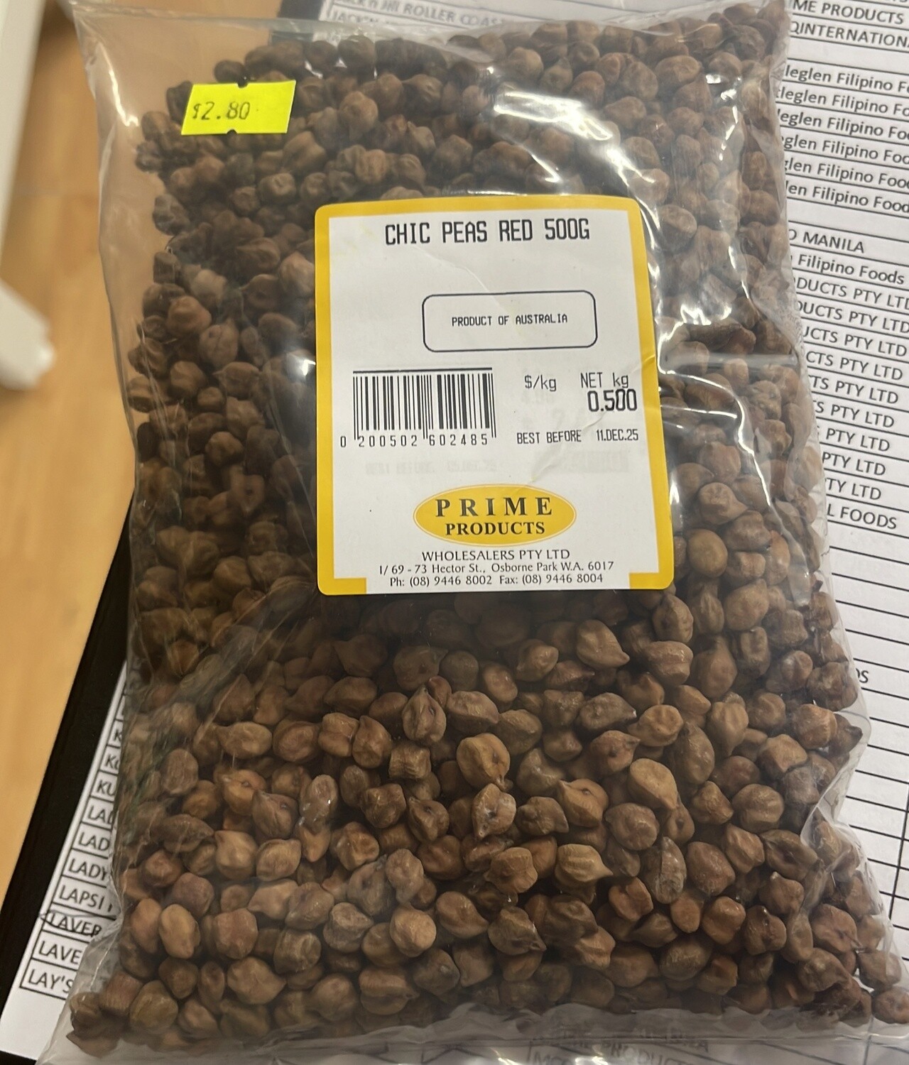 CHIC PEAS RED 500G