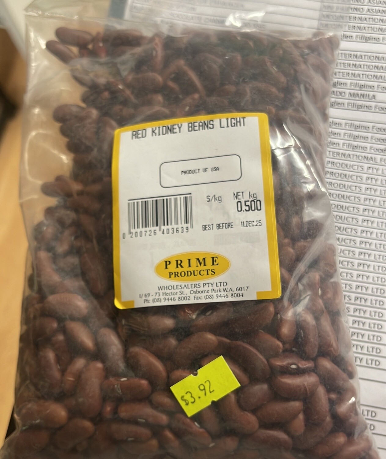 RED KIDNEY BEANS LIGHT 500GMS