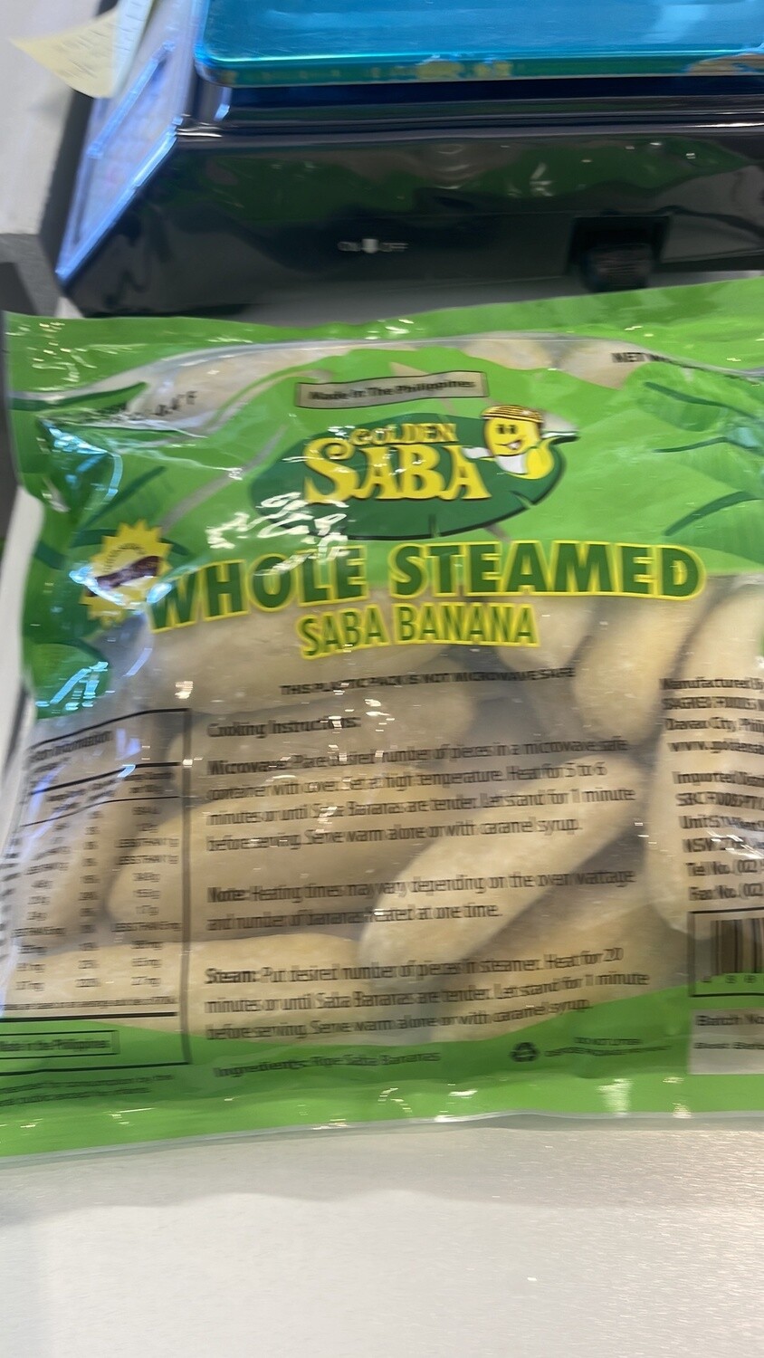 FZ GOLDEN SABA  STEAMED BANANA  SBC (1.8kg)4 LBS