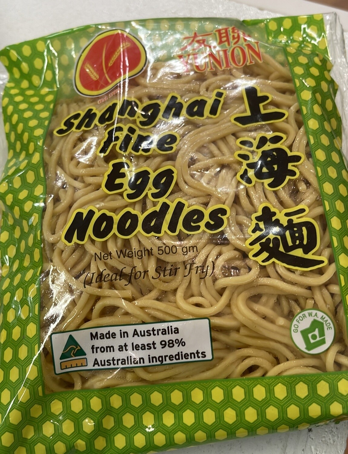 YUNION SHANGHAI  FINE EGGS NOODLE  500G