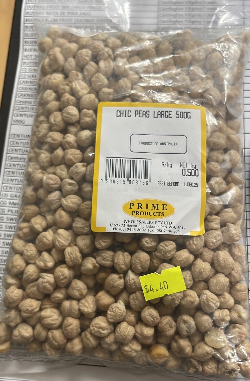CHIC PEAS LARGE 500G