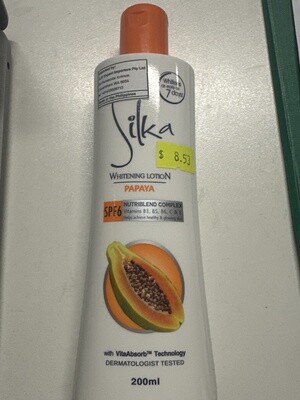 *SILKA WHITENING LOTION PAPAYA 200ml