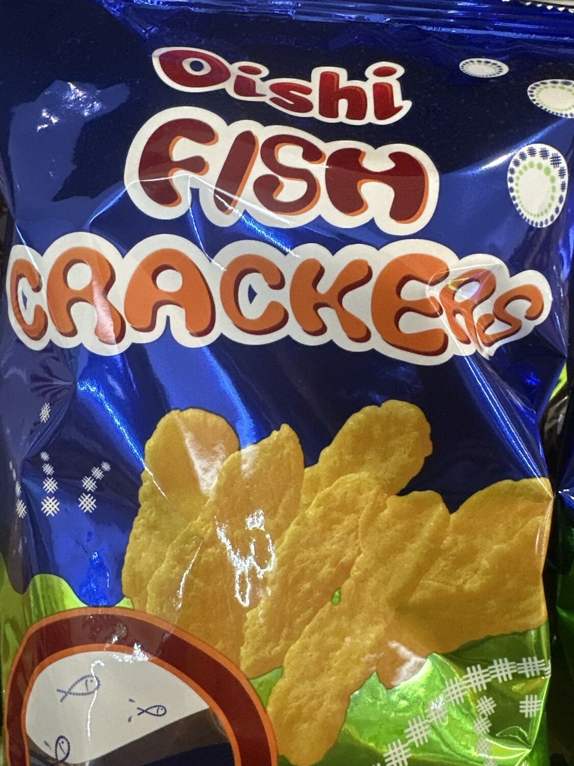 *OISHI FISH CRACKERS 90G