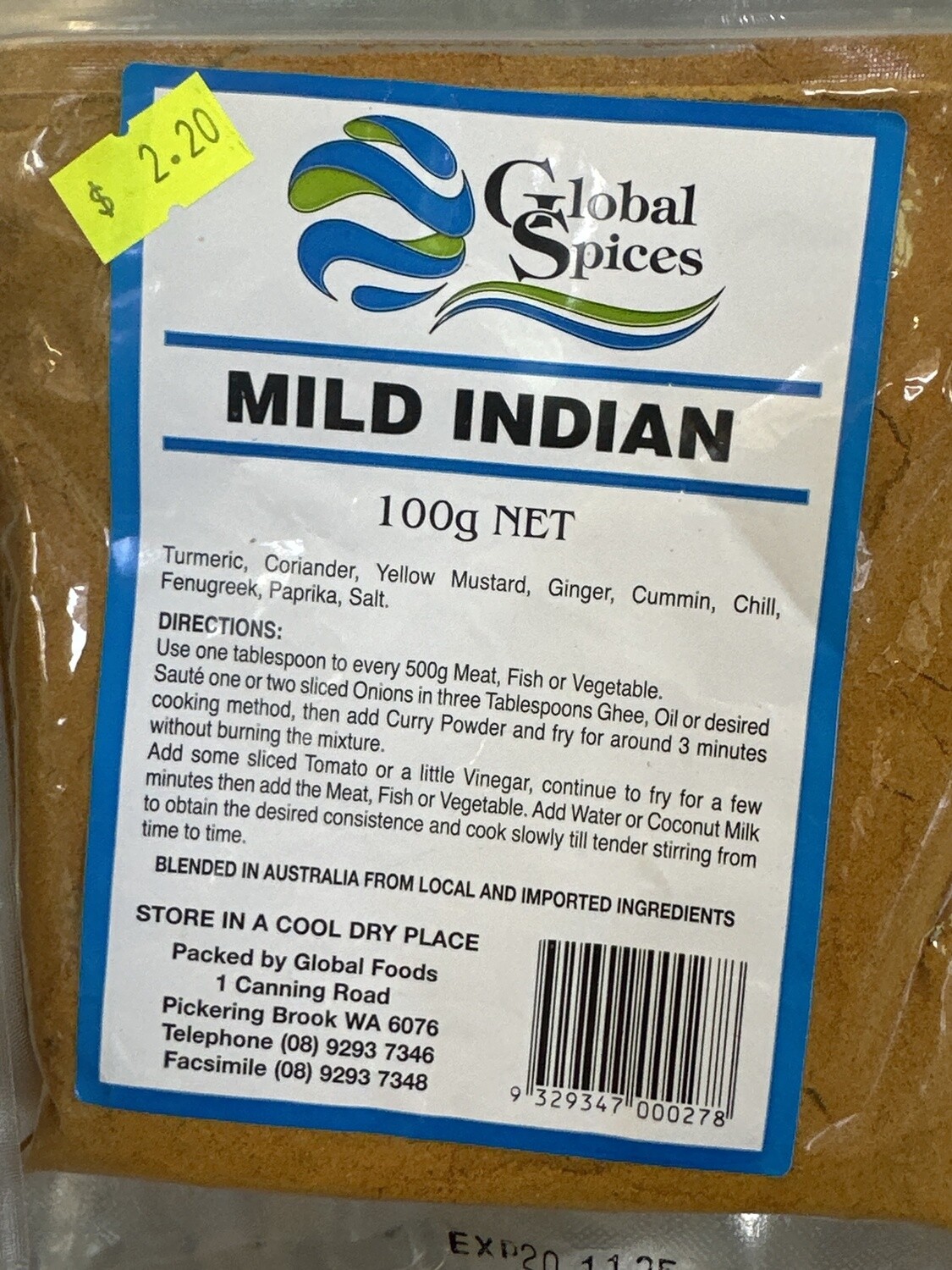 GS MILD INDIAN CUR/SESAME