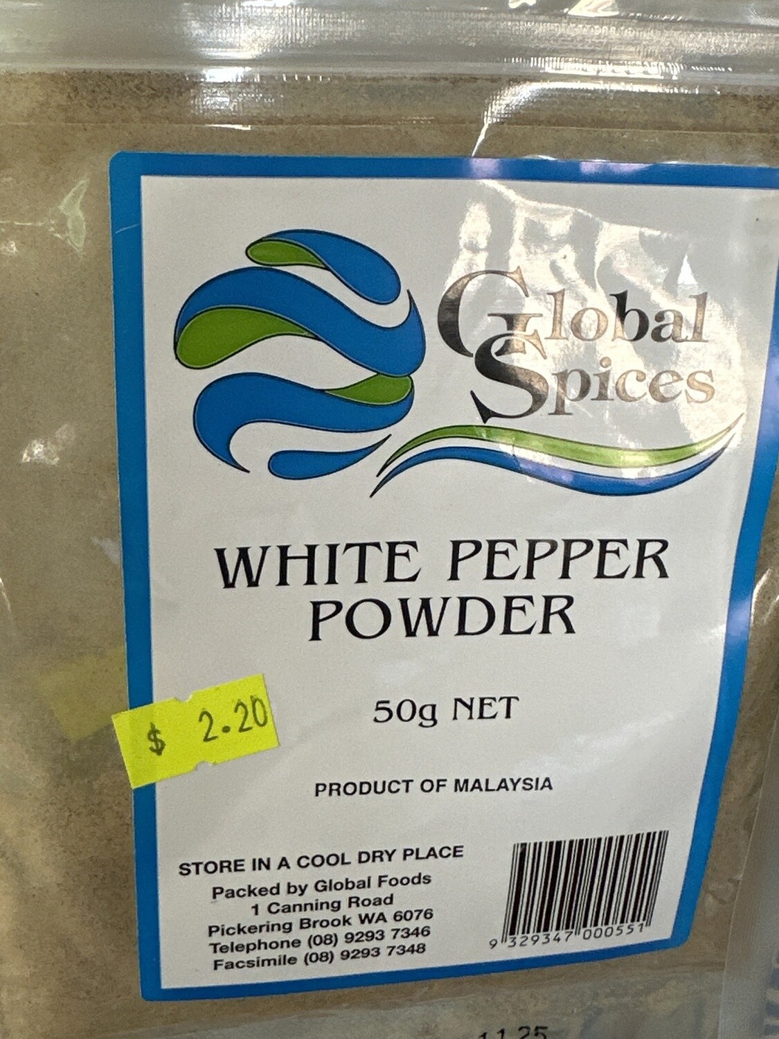 GS  WHITE PEPPER POWDER 50G