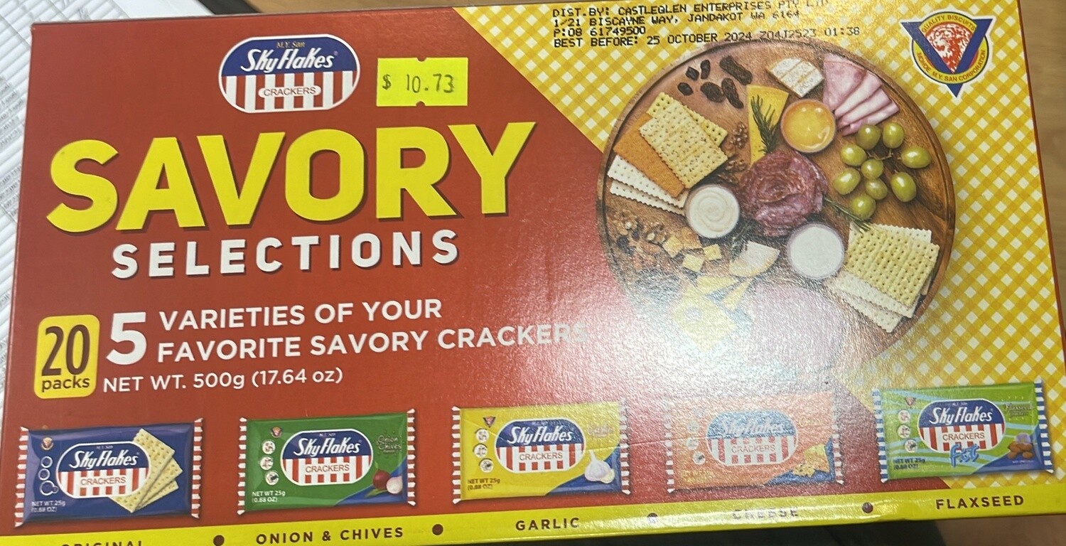 *MY SAN SKY FLAKES SAVORY SEL 500G
