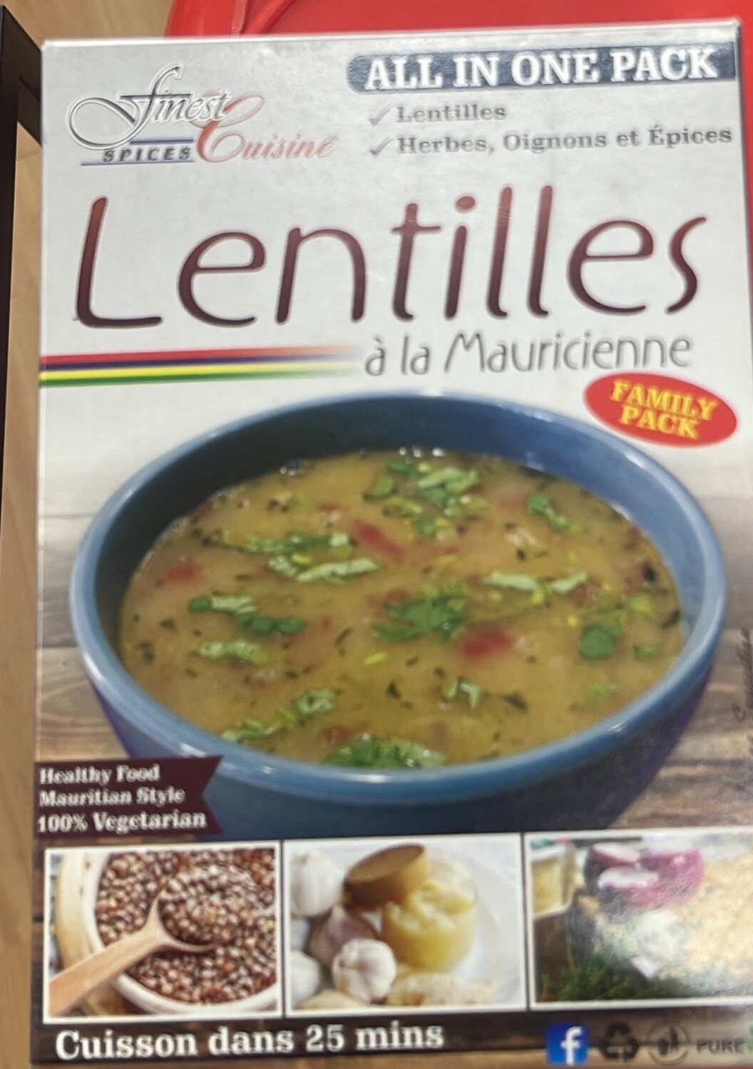 FINEST LENTILLES 250G