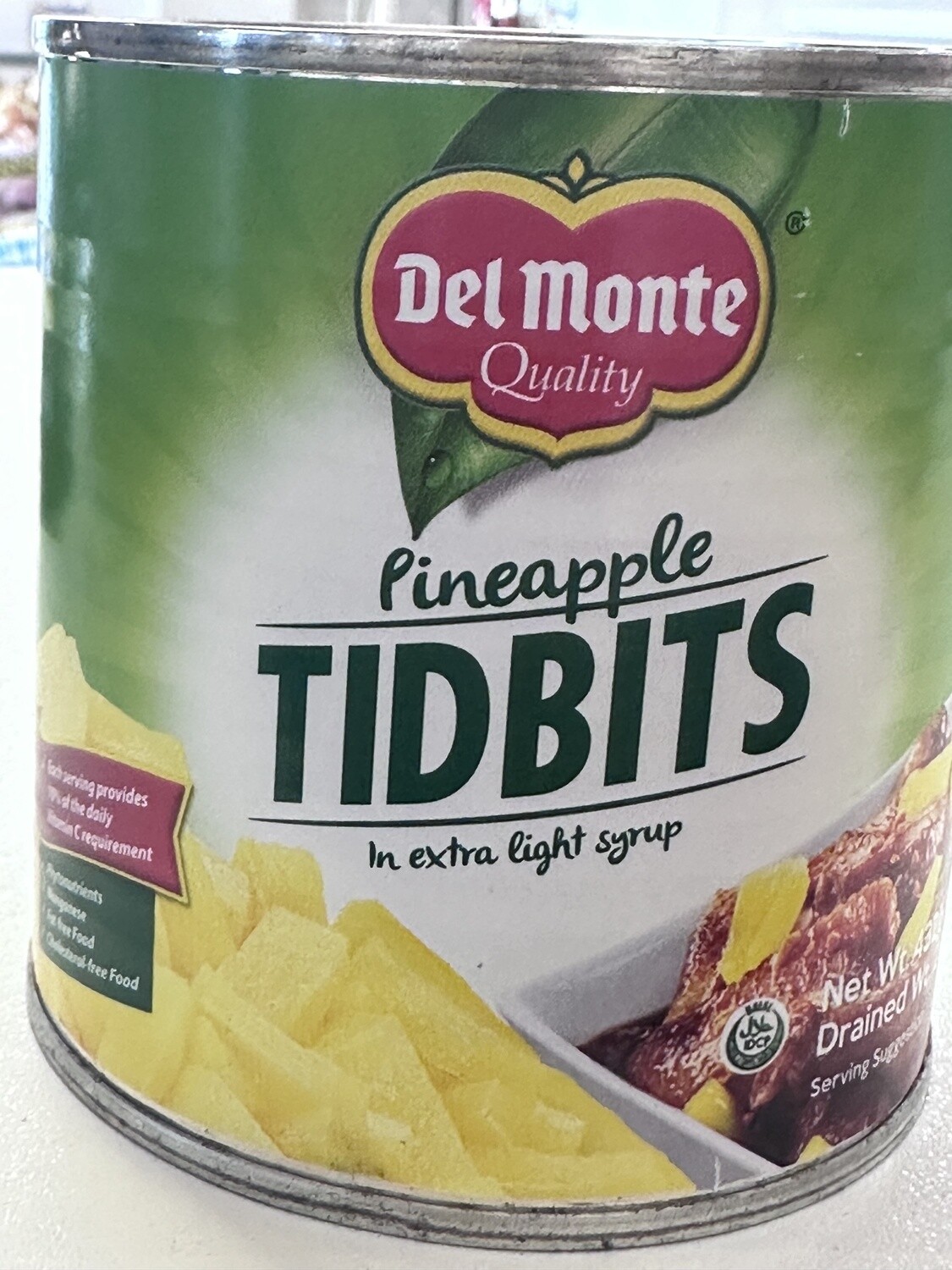 DM PINEAPPLE TIDBITS 432G