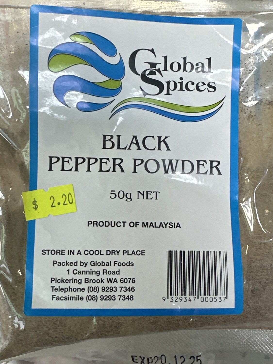 GS BLACK PEPPER POWDER 50G