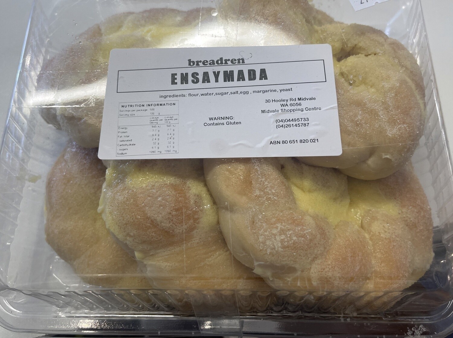 BREADREN ENSAYMADA 5PCS