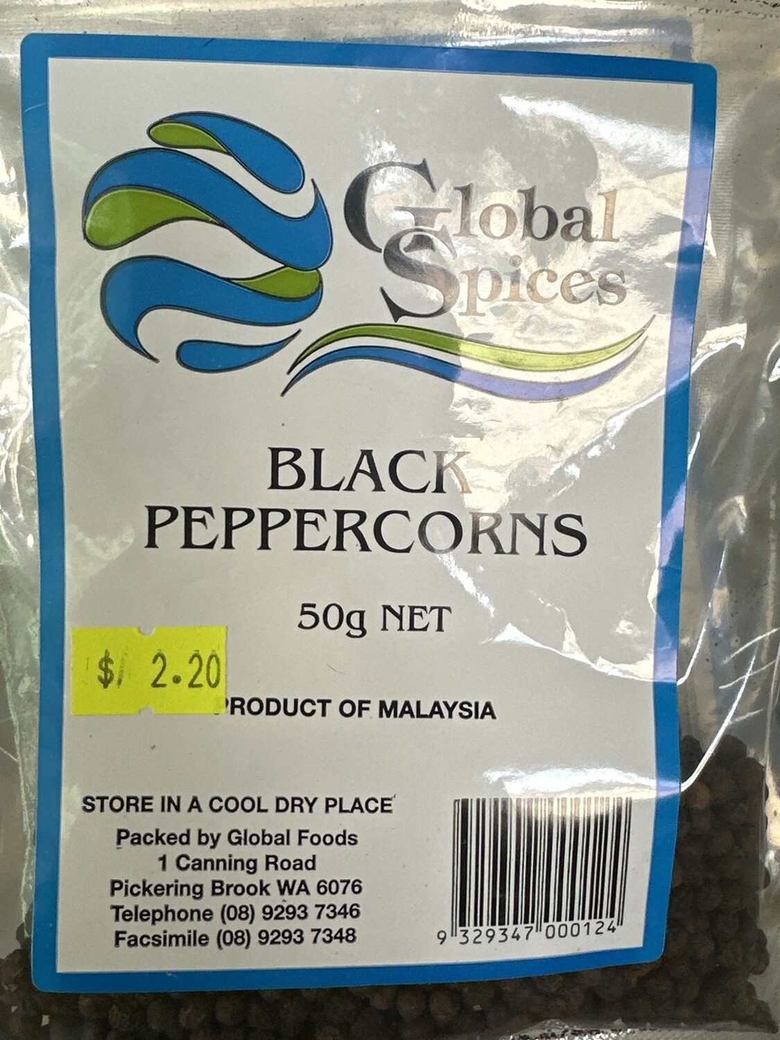 GS BLACK PEPPERCORNS 50G