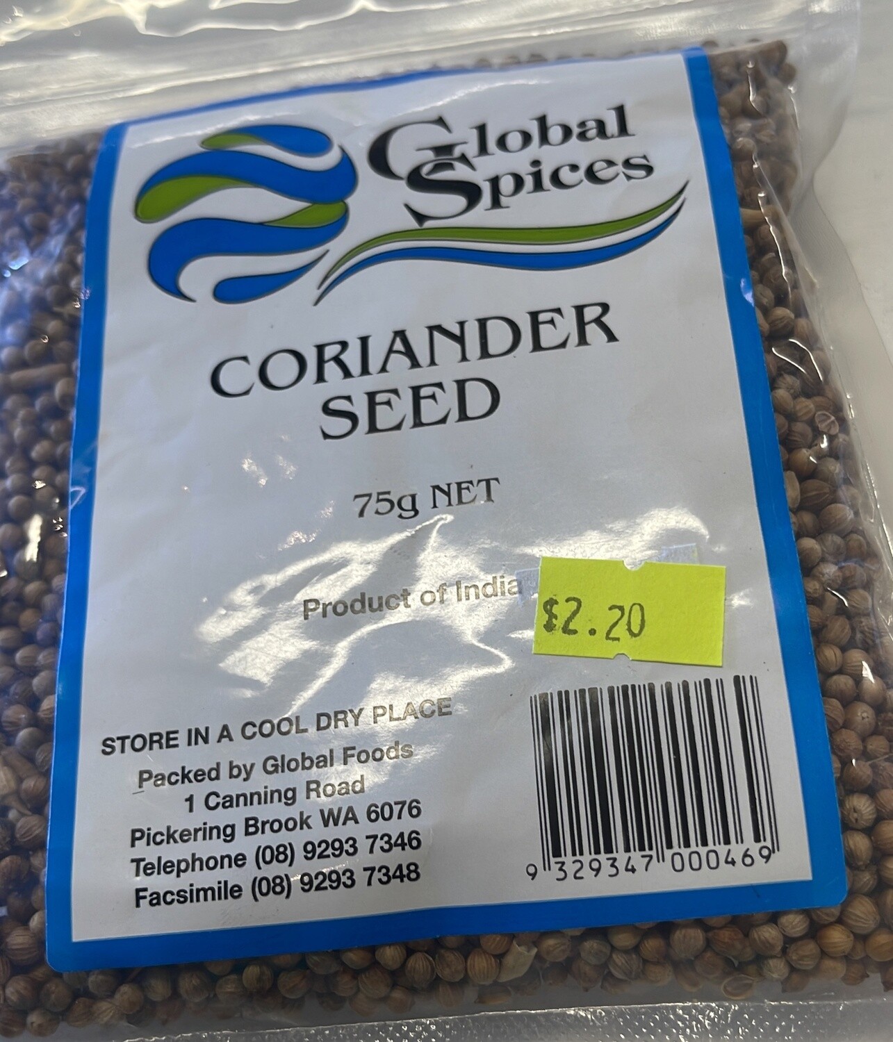 GS  CORIANDER SEED 75G