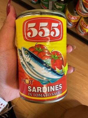 555 SARDINES IN TOMATO SAUCE HOT 425G