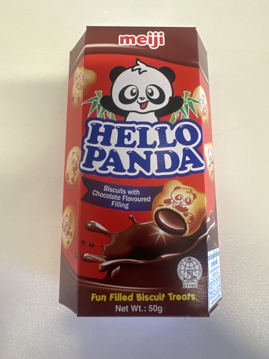 *MEIJI HELLO PANDA  RED CHOCO  BISCUIT 57G