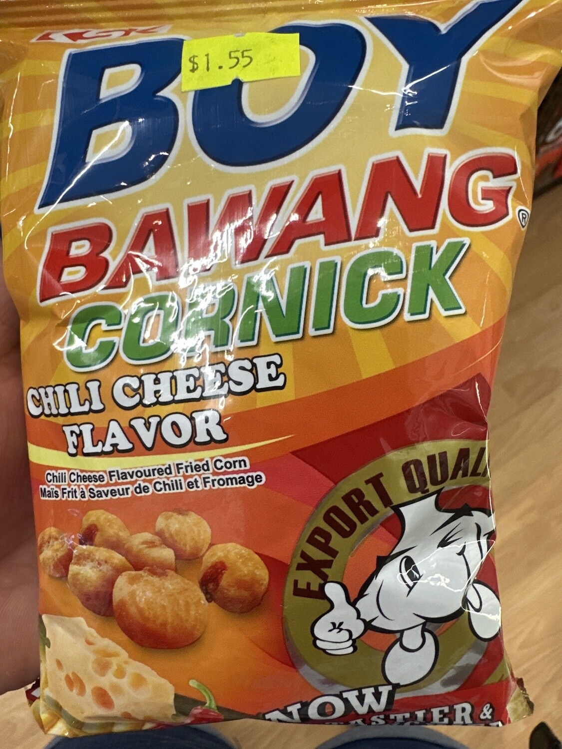 BOY BAWANG CHILI CHEESE FLAVORED FRIED CORN 80G