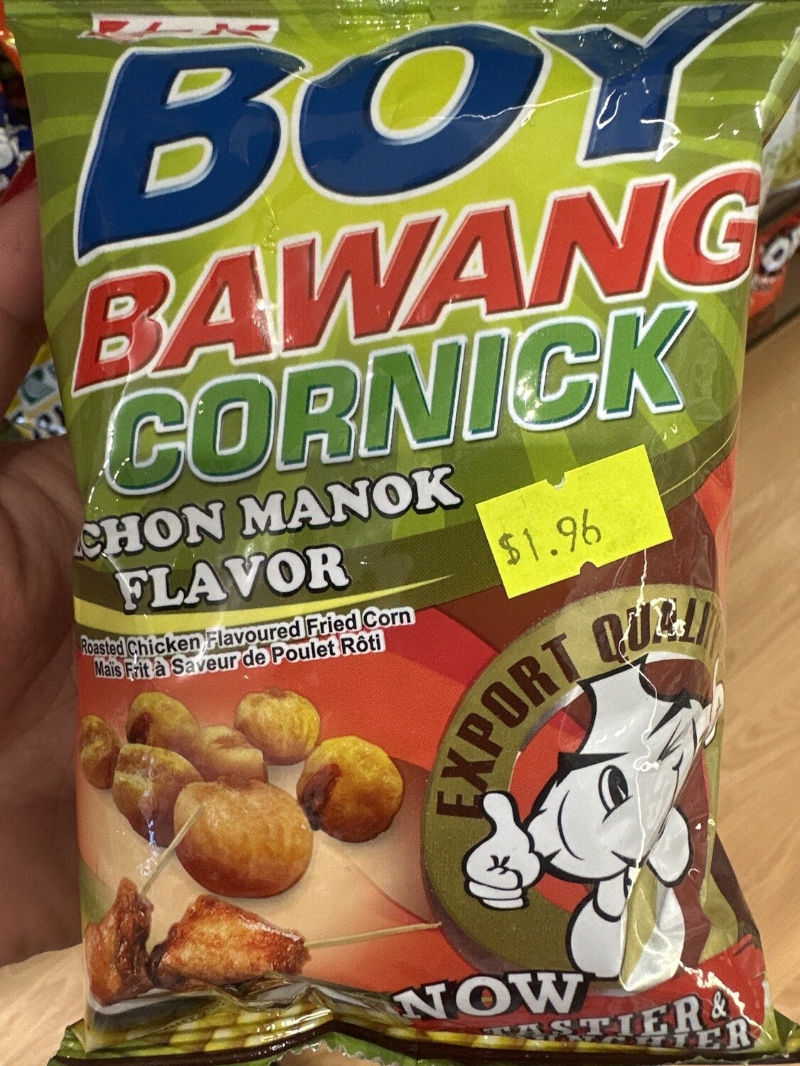 BOY BAWANG LECHON MANOK FLAVORED FRIED CORN 90G